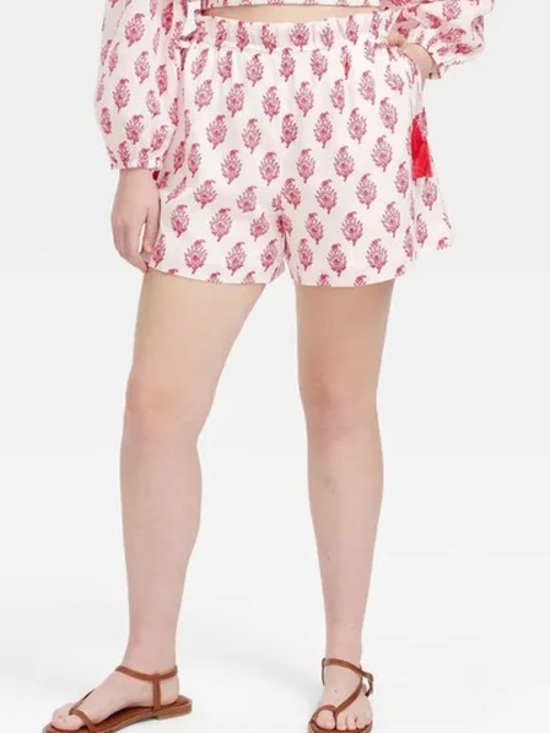 Roller Rabbit Pants - NWT Roller Rabbit x Target Women's Bouquet Side-Tie Beach Pull-On Shorts XS